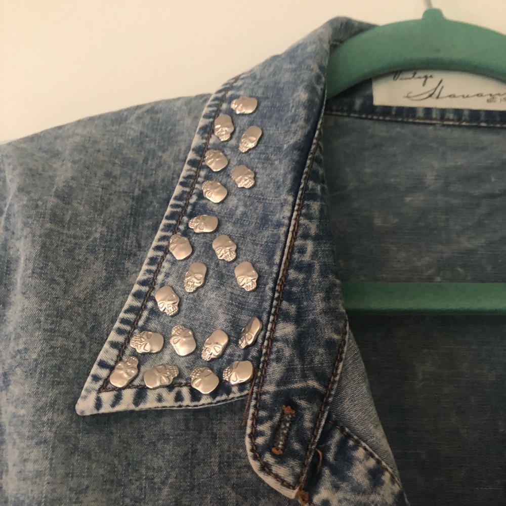 Skull jean shirt